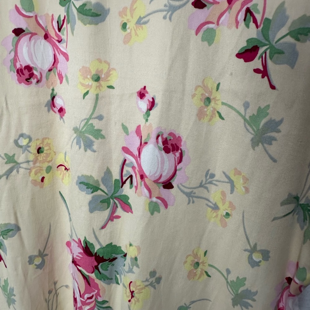 NWT Zara Cream Floral Dress Size Medium - Picture 7 of 12